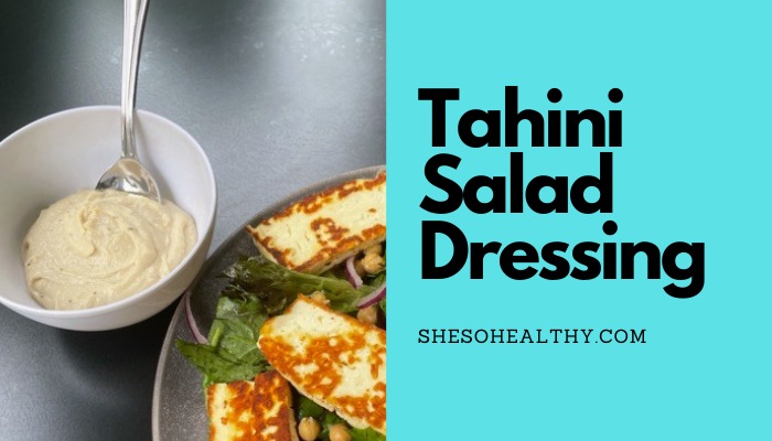 Middle eastern tahini salad dressing