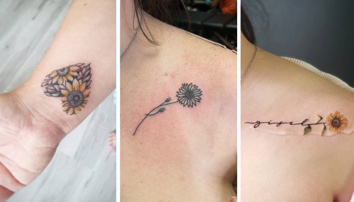 Sunflower tattoo ideas