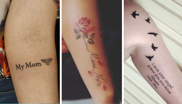 Tattoos dedicated to parents