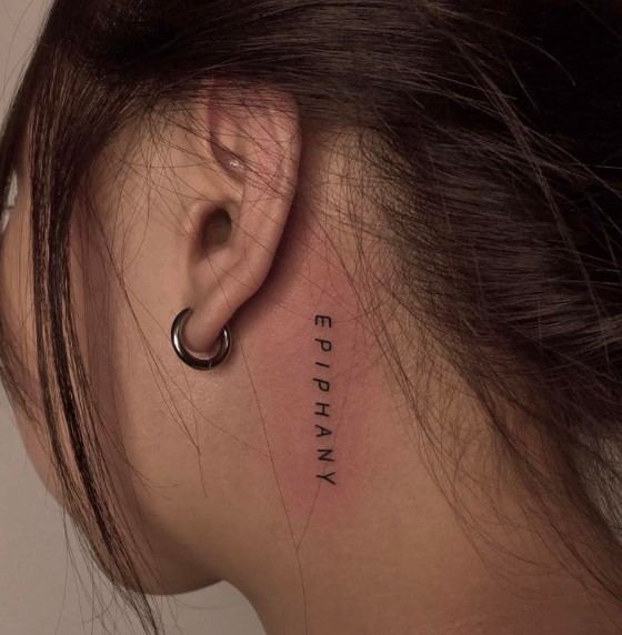 Women’s Tattoos for Behind the Ear - She So Healthy