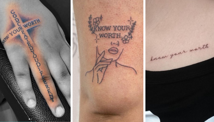 Know your worth tattoo